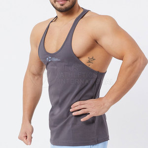 Venta caliente de los hombres Deportes Fitness más tamaño camiseta sin mangas Personalizar Deportes Correr más tamaño camiseta sin mangas - Product Image 2