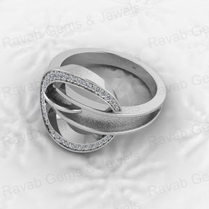 Top qualité 925 argent Sterling massif 3mm rond Semi montage blanc réglage tourbillon anneau lait maternel souvenir résine céramique bijoux - Product Image 5