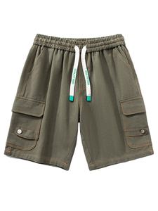 Alta calidad personalizado 100% algodón ecológico sólido para hombre Essentials pantalones cortos de sudor sueltos correr deporte gimnasio - Product Image 3