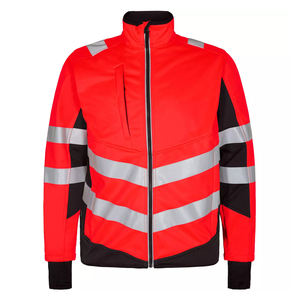 Premium Quality 100% Polyester <b>Softshell</b> Safety Workwear <b>Jacket</b> ANSI Class 2 Waterproof <b>Hi</b> <b>Vis</b> Reflective Tape Customized Logo - Product Image 1