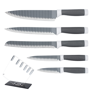 มีดทำครัวสีดำมีดเชฟทำจากสเตนเลสมีดที่จับได้บริการ OEM & ODM - Product Image 2