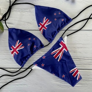 Conjunto de Bikini Sexy con estampado de bandera australiana para mujer, traje de baño brasileña que absorbe la humedad Con parte inferior, traje de baño de playa de 2 piezas - Product Image 1
