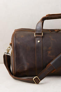 Sac de voyage en cuir véritable avec intérieur spacieux pour les longs trajets - Product Image 3