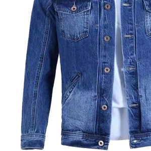 Vestes en jean surdimensionnées pour hommes Vestes en jean durables pour hommes Vestes en jean de qualité supérieure Vêtements décontractés - Product Image 6