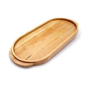 Handmade Custom Rustic Decorative Tray Long <b>Wooden</b> Carved Oval Tray for Serving Disposable Candle Holders Bowls for Home Decor - Product Image 5