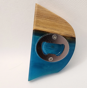 Excelente abrebotellas de madera y resina Abrebotellas de mesa de Bar personalizado Artesanía redonda Venta más vendida - Product Image 5