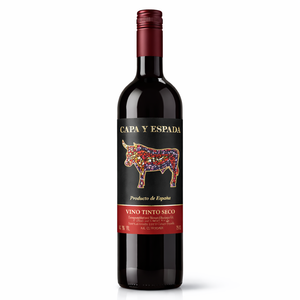 Capa y Espada - Vino Rosso Secco Tempranillo Garnacha 11% ABV, Vino Rosso Giovane Spagnolo 750ml - Product Image 1