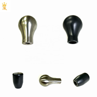 Pommeau de levier de vitesse manuel en acier inoxydable argenté avec taille personnalisable pour un ajustement universel, accessoires intérieurs de voiture