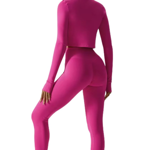 2025 nuevo estilo personalizado corriendo patrón sólido de talla grande Fitness ropa de mujer servicio OEM con logotipo de cintura disponible al por mayor - Product Image 4