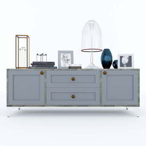 Moderno Mueble de TV de Lujo para Sala de Estar, 140x40x50cm, Madera de Caucho, Consola de TV Minimalista con LED Eléctrico para Comedor y Entretenimiento - Product Image 2