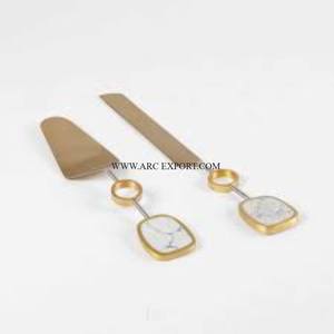 Best Selling Deluxe Quality Metal <b>Cake</b> Server Knives Table Decoration for Home Kitchen and <b>Wedding</b> Events Party Ware Supplies - Product Image 3