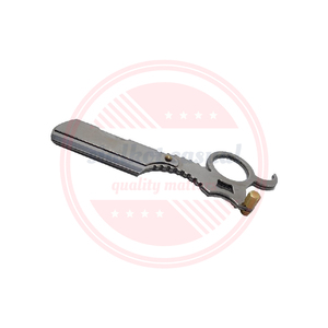 Rasoir de coiffeur professionnel en acier inoxydable de haute qualité | Salon de beauté et barbier rasoir à lame unique pour hommes Logo personnalisé - Product Image 4