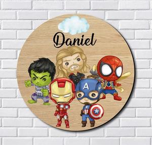 ป้ายแขวนประตูไม้ศิลปะพื้นบ้านทำด้วยมือลายพิมพ์ยูวีสร้างสรรค์ไม้อัดตกแต่งห้องพร้อมกล่องของขวัญรวมอยู่ด้วย - Product Image 6