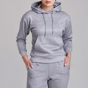 2025 unisexe femmes Jogging ensemble plaine à capuche ensemble personnalisé survêtements survêtements avec Logo blanc survêtements - Product Image 3