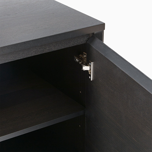 Mueble de TV Moderno de Madera Maciza con Gran Espacio de Almacenamiento, Diseño Minimalista, Consola Multimedia para Sala de Estar - Product Image 5