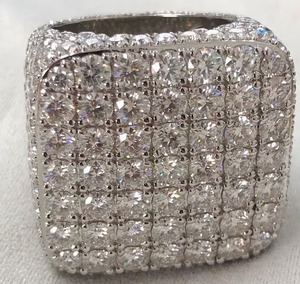 แหวนเพชรมออิสซาไนต์เงินสเตอร์ลิง925เครื่องประดับฮิปฮอปแหวนเพชรสำหรับงานแต่งงานปรับแต่งได้ - Product Image 1