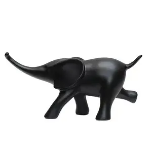 Набор из 2 маленьких фигурок черного слона, элегантные статуэтки, украшение стола для дома, гостиной, спальни, офиса, вечеринки, посуда, украшения - Product Image 6
