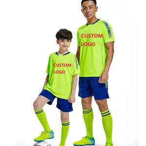 เสื้อฟุตบอลผ้าโพลีเอสเตอร์แบบเรียบสำหรับ100% เสื้อฟุตบอลพิมพ์โลโก้ตามสั่ง - Product Image 6