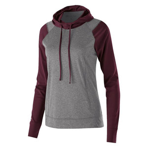 T-shirt à capuche à manches longues pour femme, coupe décontractée, jersey en polyester/coton, t-shirt à capuche d'automne - Product Image 6