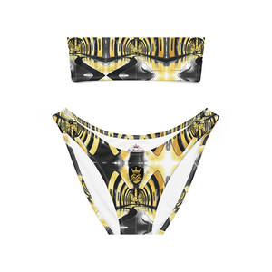 Traje de Baño de Dos Piezas con Diseño Reversible, Logotipo Personalizado, Estampado Digital de Frutas/Tejido, Transpirable, Poliéster Reciclado, UPF 50+ - Product Image 2