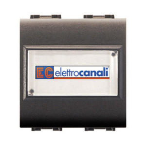 Arte della vita. 4025 Pulsante con Portanome Nero - Product Image 1