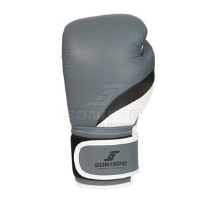 8oz & 14oz PU Leather Boxing <b>Gloves</b> with Lace <b>Moisture</b> Wicking Customized Colors & Logo High Quality for Fight Training - Product Image 4