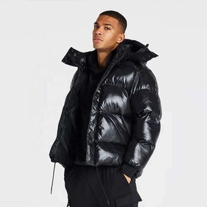 Chaqueta acolchada transpirable de invierno 2025 para hombre, venta al por mayor, Abrigo con capucha de talla grande personalizado, cuello levantado, algodón, característica para mantener el calor - Product Image 3