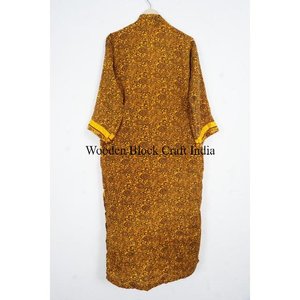 Luxury Women's Silk <b>Kimono</b> <b>Robe</b> Street Style <b>Long</b> Dress Sleepwear for Home Use or Hotel Vacation Wear - Product Image 5