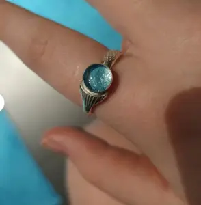 BEST SELLER Real Mako Mermaid Moonpool Island of secrets Ring Sterling Silver 925 for Real Fans Adjustable Glow and Shine ring