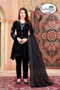 Último diseñador Faux Georgette bordado secuencia trabajo Kurti conjunto por Fab Zone - Product Image 3