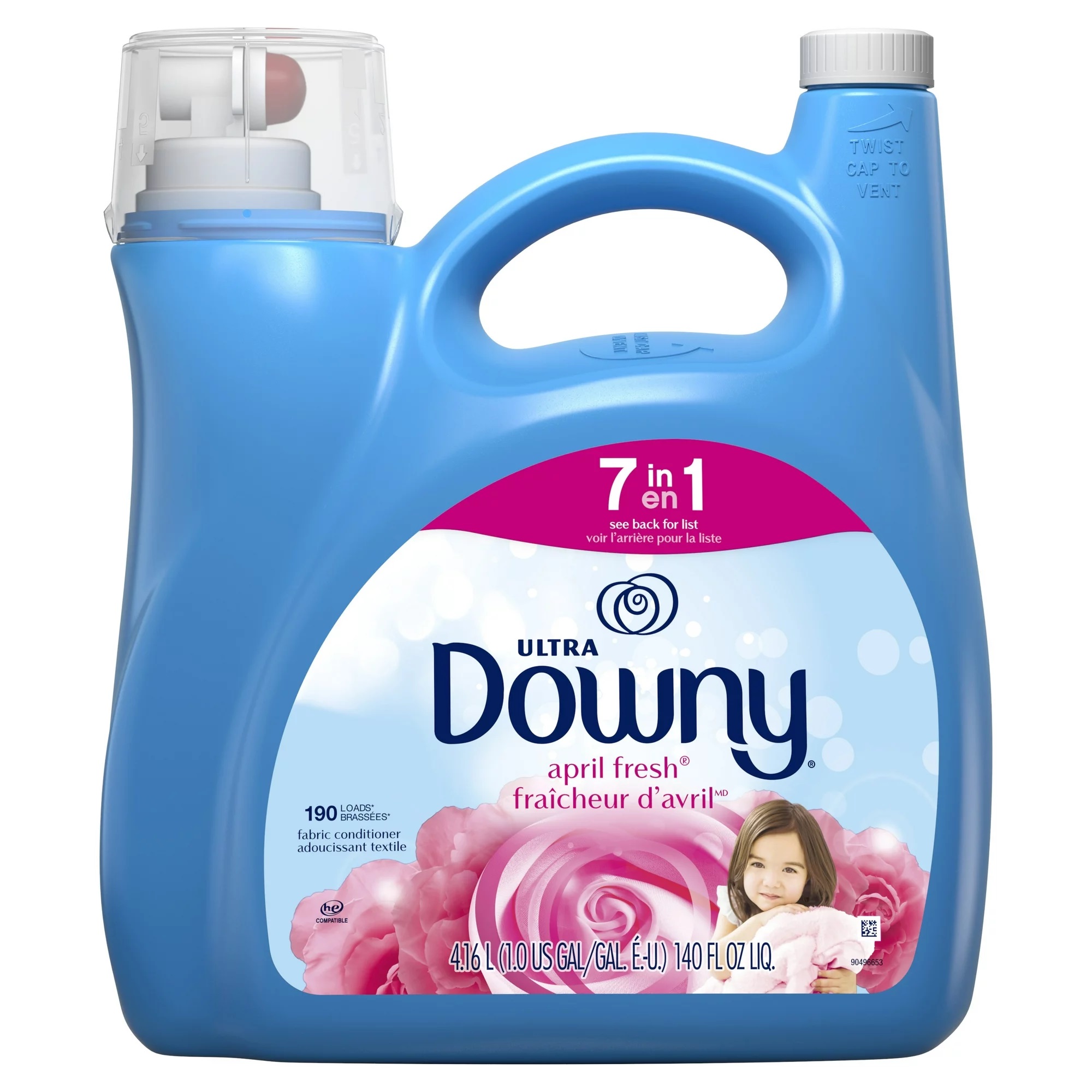 Downy Ultra Laundry Liquid Fabric Softener (ファブリックコンディショナー) 、エイプリルフレッシュ、140液量オンス、190負荷