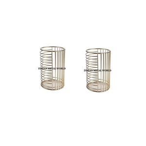 Maison moderne Hôtel Restaurant Ustensile Porte-couverts Métal doré Fer Fourchette Couteau Cuillère Couverts Porte-ustensile - Product Image 6