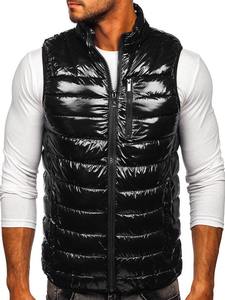 2025 hiver nouvelle mode personnalisé hommes épais chaud bouffant veste respirant bulle coupe-vent décontracté bouffant gilet - Product Image 6