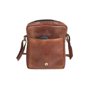 Sac en cuir véritable pour hommes couleur marron - Product Image 2
