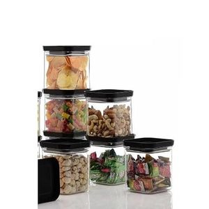 Airtight 500ml Food Grade Plastic Push <b>Storage</b> <b>Container</b> for Kitchen Wholesale Bulk OEM Manufacturer Exporter Supplier - Product Image 4