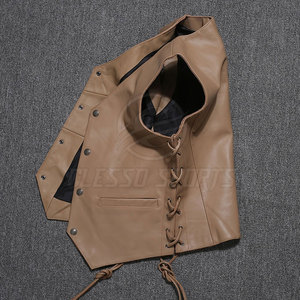 Gilet en cuir pour homme, toucher doux, élégant, sans manches, classique, mode décontractée, gilet en cuir pour homme - Product Image 6