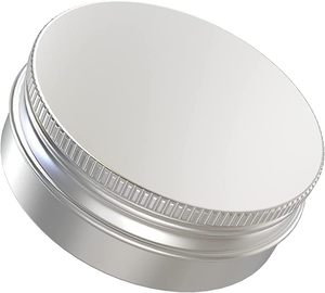 March-Expo Wholesales Twist-Lug Tin-Jars Containers-2oz 60ml Plastic-Aluminum Screw-Lid Capss Refillables Tin-Containers - Product Image 1