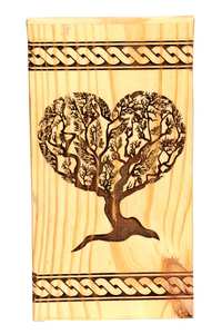 Rosewood Heart <b>Urn</b> Box for <b>Pets</b> and Human <b>Ashes</b> Full Size Wooden Memorial Box Carved Keepsake Cremation Boxes for Burial - Product Image 2