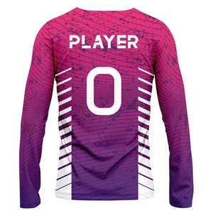 เสื้อวอลเลย์บอล100% ลายพิมพ์เสื้อทีมโพลีเอสเตอร์ระบายอากาศได้ดีชุดกีฬากลางแจ้งพิมพ์ลาย - Product Image 1