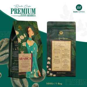 HANCOFFEE Café en Grains Entiers de Haute Qualité du Vietnam Prix Économique Robusta Arabica Service de Marque Privée Sachet Emballé - Product Image 1
