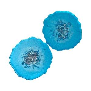 Sous-verre en résine unique de luxe de 5 mm avec surface résistante à la chaleur, décoration d'intérieur artisanale de qualité supérieure - Product Image 6