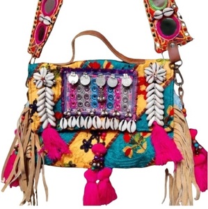 Bolsos de Hombro Banjara para Mujer, Bolsos de Mano Bordados Vintage de Lujo Personalizados, Bolsos de Hombro para Compras y Eventos Nocturnos, Venta al Por Mayor - Product Image 6