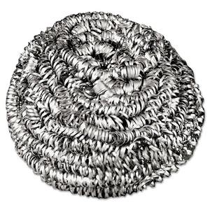 Tampons à vaisselle en acier inoxydable Boardwalk 83LGI, taille moyenne, 72 par carton, gris acier - Product Image 5