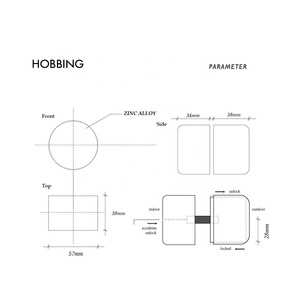 Bộ khóa cửa tiện ích Goo-Ki, bằng hợp kim kẽm mạ bạc cổ điển, kiểu dáng mới, có chức năng khóa trẻ em, chống trộm. - Product Image 5
