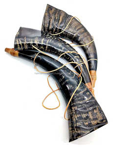 Corne d'animal artisanale en corne de buffle naturelle, durable, de haute qualité, décorative et fonctionnelle pour les reconstitutions et les cérémonies - Product Image 6