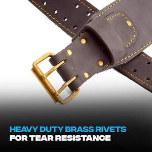 Ceinture de travail conçue pour les tâches lourdes maintient les outils sécurisés et accessibles idéal pour la menuiserie de construction et les projets de bricolage - Product Image 5