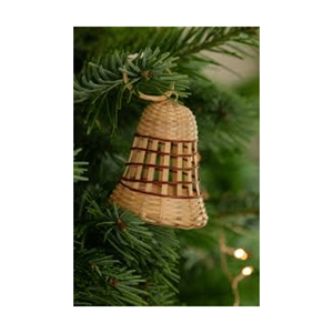 Rattan <b>Bell</b> Wicker Christmas Tree Hanging Christmas Ornament Wooden Christmas Decor Rattan <b>Bell</b> Xmas Tree 2025 Cheapest Price - Product Image 3