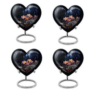 Lily Flower Cremation Urn <b>for</b> Human <b>Ashes</b> Memorial Keepsake Nature Personalized Floral Urn <b>Ashes</b> Keepsake Small <b>for</b> Adult - Product Image 5