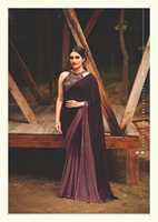 Sari en Chiffon pour Soirée, Blouse de Créateur, Style Indien Traditionnel, Tendance Décontractée, Tissu Fleuri, Couleurs Magnifiques