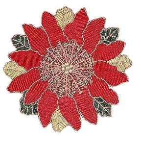 Camino de mesa con cuentas redondas, diseño floral múltiple, decoración moderna para el hogar para sala de estar, mesa de comedor - Product Image 4